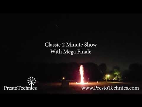Classic 2 Minute Aerial Fireworks Display with Mega-Finale
