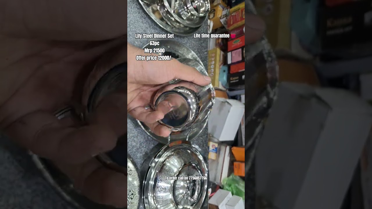 Lily Stainless Steel Signature Dinner Set 63pcs 