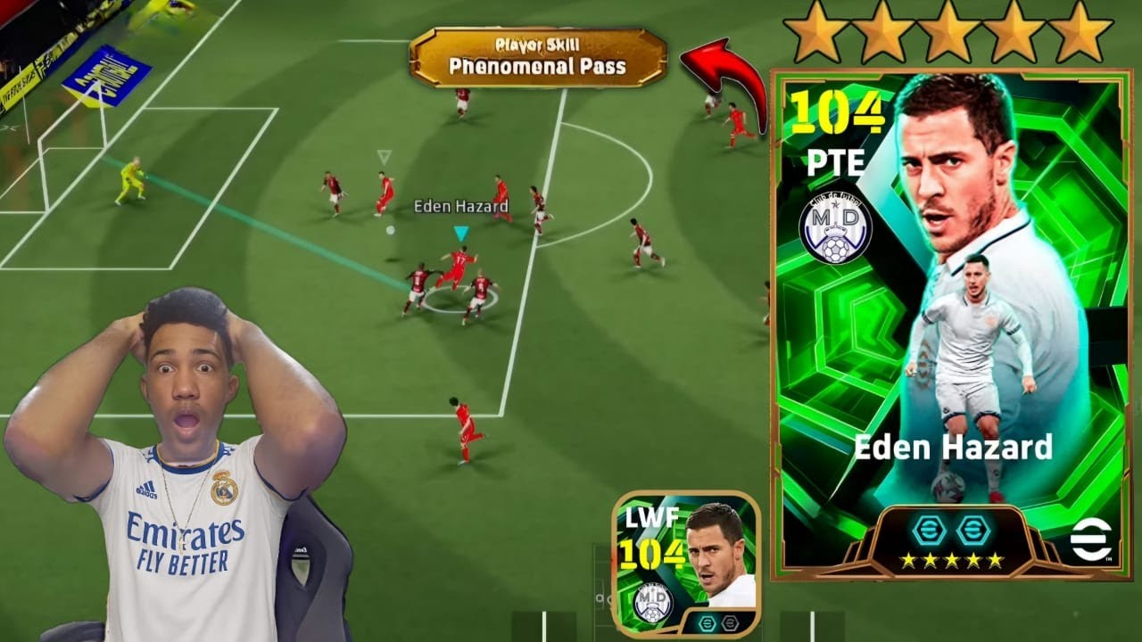 HAZARD Muito LISO e ABSURDO no eFootball Mobile