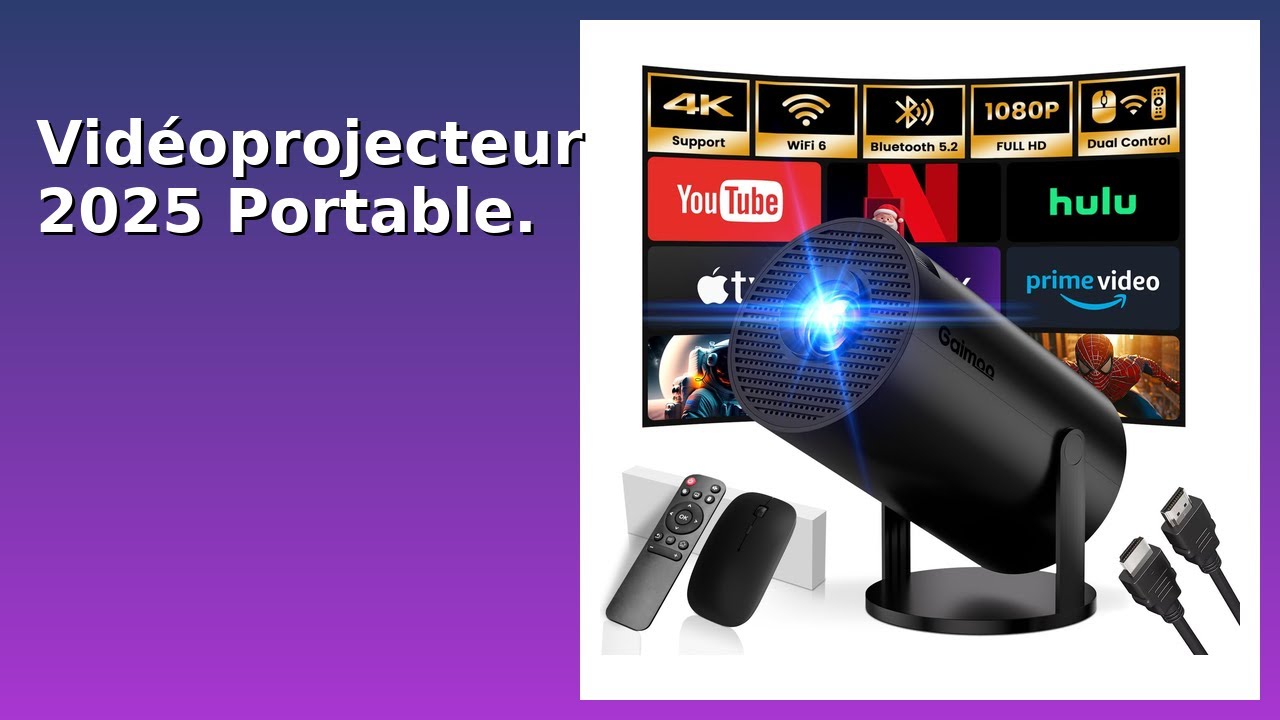 AVIS (2025) : Vidéoprojecteur 2025 Portable. DÉTAILS ESSENTIELS