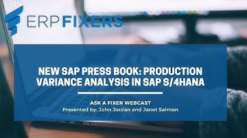 New SAP Press Book: Production Variance Analysis in SAP S/4HANA