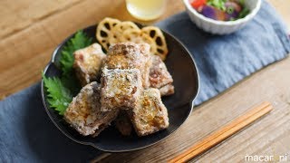 さんまの七味竜田揚げ のレシピ 作り方