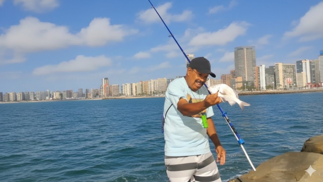 UM DIA DE PESCA NO POR DO SOL MAIS BONITO DE FORTALEZA 