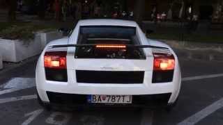 Lamborghini Gallardo Superleggera start up + acceleration