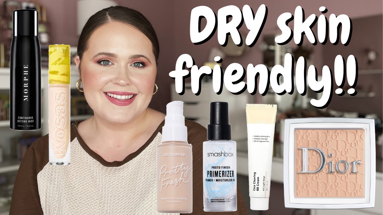 DRY SKIN FRIENDLY MAKEUP Best makeup for dry skin YouTube