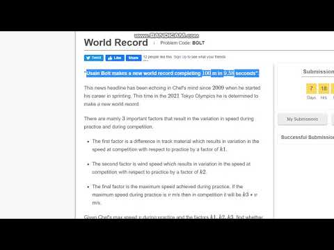 WORLD RECORD (FULL SOLUTION) | CODECHEF APRIL LONG CHALLENGE 2021