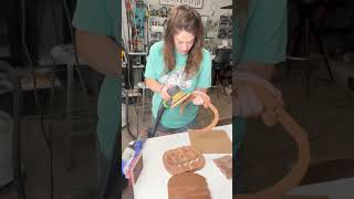 Sharing all steps of this Jack o lantern project! #woodworking #sanding #surfprep #powercarving