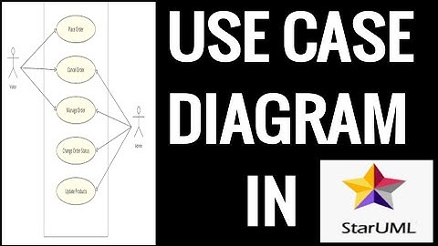 Use case diagram in Uml | Use case in Staruml tutorial | Software engineering