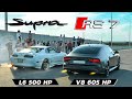 TRD Supra 500 hp vs AUDI RS7 +RR SPORT SVR vs GOLF R vs BMW M240i vs AUDI RSQ3 vs AMG CLA 45