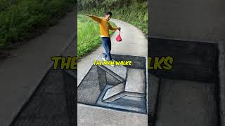 Amazing 4D street art!🤩#shorts