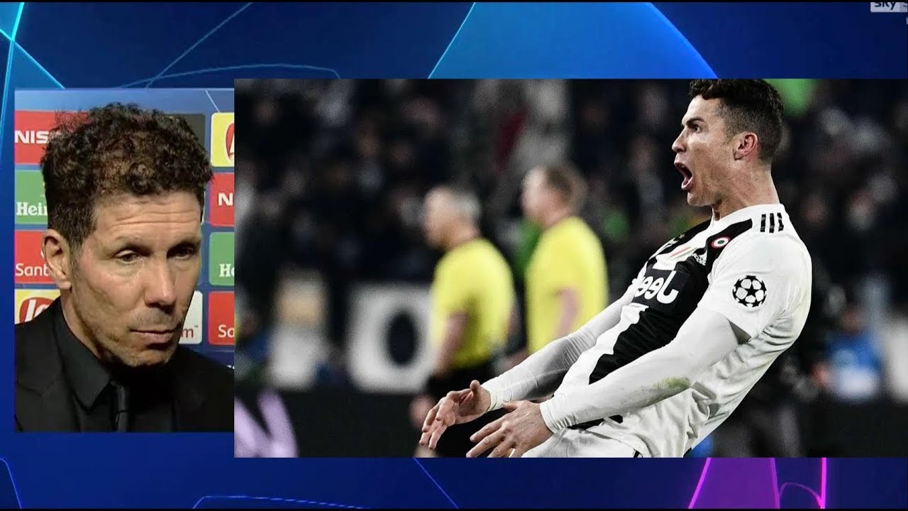 Cristiano Ronaldo Picture: Juventus Atletico Madrid Gesto Ronaldo