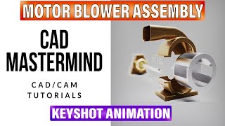 Motor Blower Assembly || Keyshot ANIMATION || SOLIDWORKS 2020