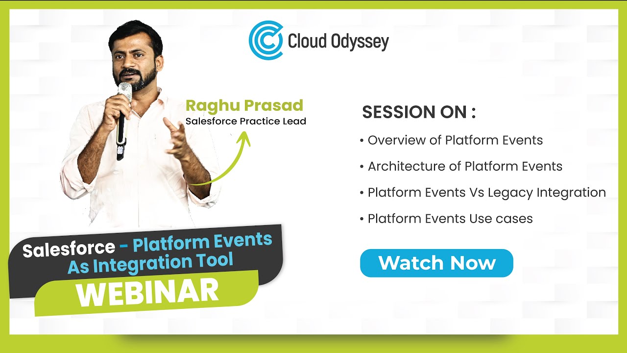A Deep Dive into Salesforce Platform Events | Salesforce Webinar | Integrate, Innovate, Elevate