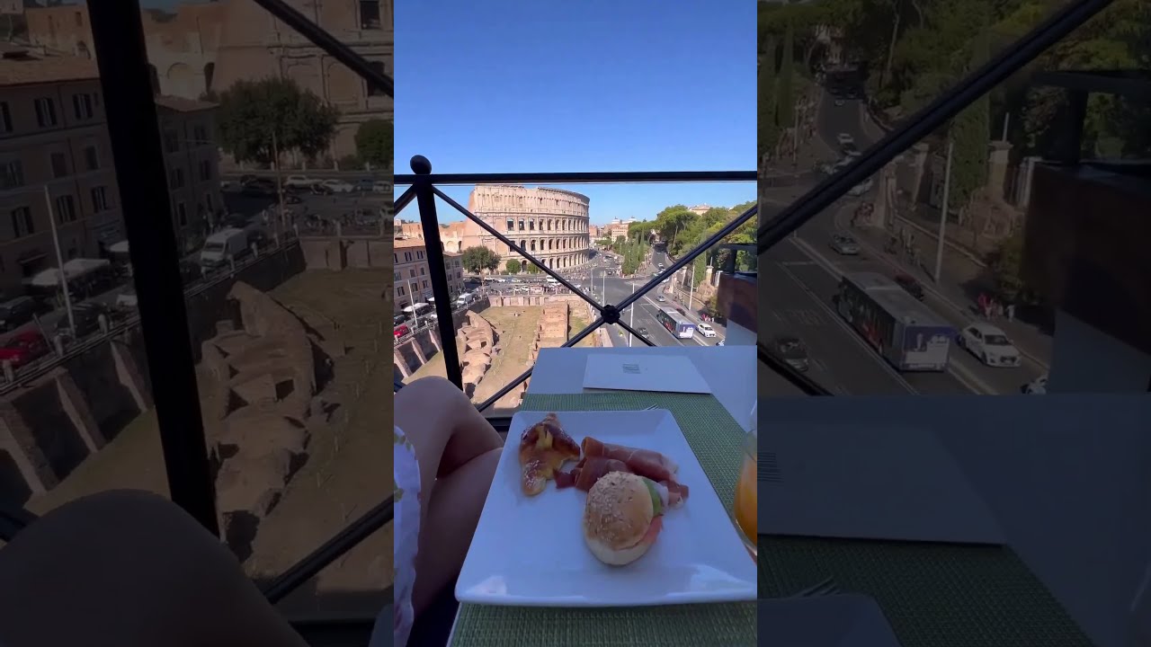 Palazzo Monfredi in Rome, Best cafe view of colosseum