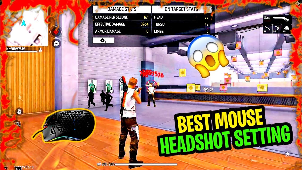 Best non gaming mouse🐭 settings bluestacks 5 best DPI🚫for mouse headshot settings 😨