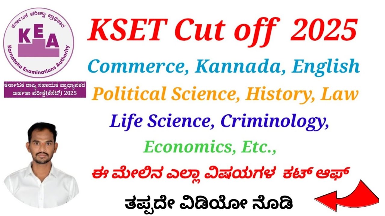 KSET Official Cut off 2025|Subjects wise Cut off| 8383 Candidates Qualified in 2025| 