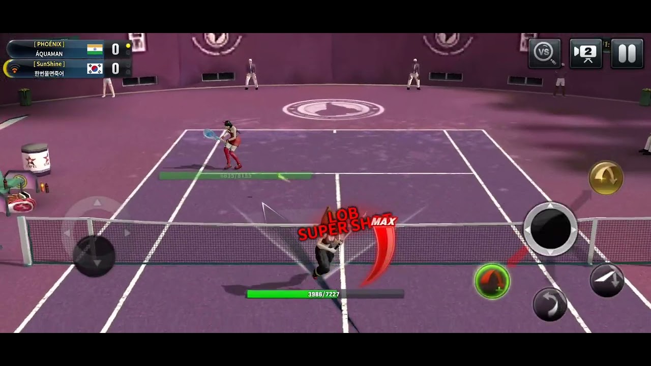 Ultimate Tennis - Korean Player Hard Serve Potential.