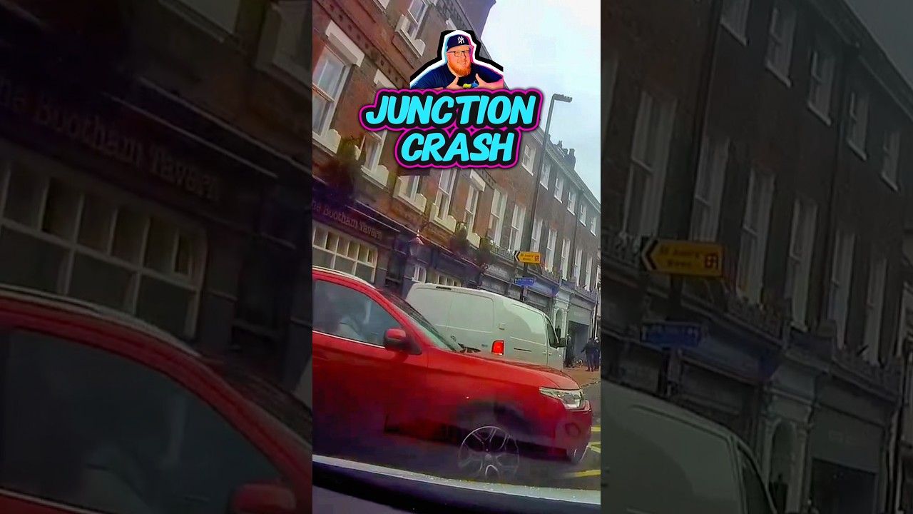 Junction car crash caught on dashcam with a confirmed outcome - who is at fault for the collision?