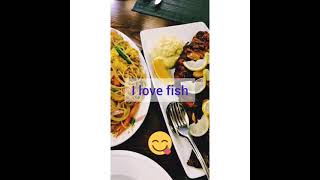 Whole Deep Fried Red Snapper Flowers Fish &Hakka Noodles Garlic N Ginger Restaurant.