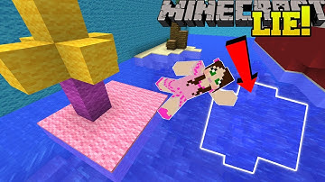 Minecraft: THIS WATER IS A LIE! - FIND THE 8 BUTTONS - Custom Map