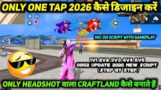 ONLY ONE TAP CRAFTLAND MAP KAISE BANAYE | ONLY ONE TAP CRAFTLAND CUSTOM कैसे बनाएं | HOW TO MAKE