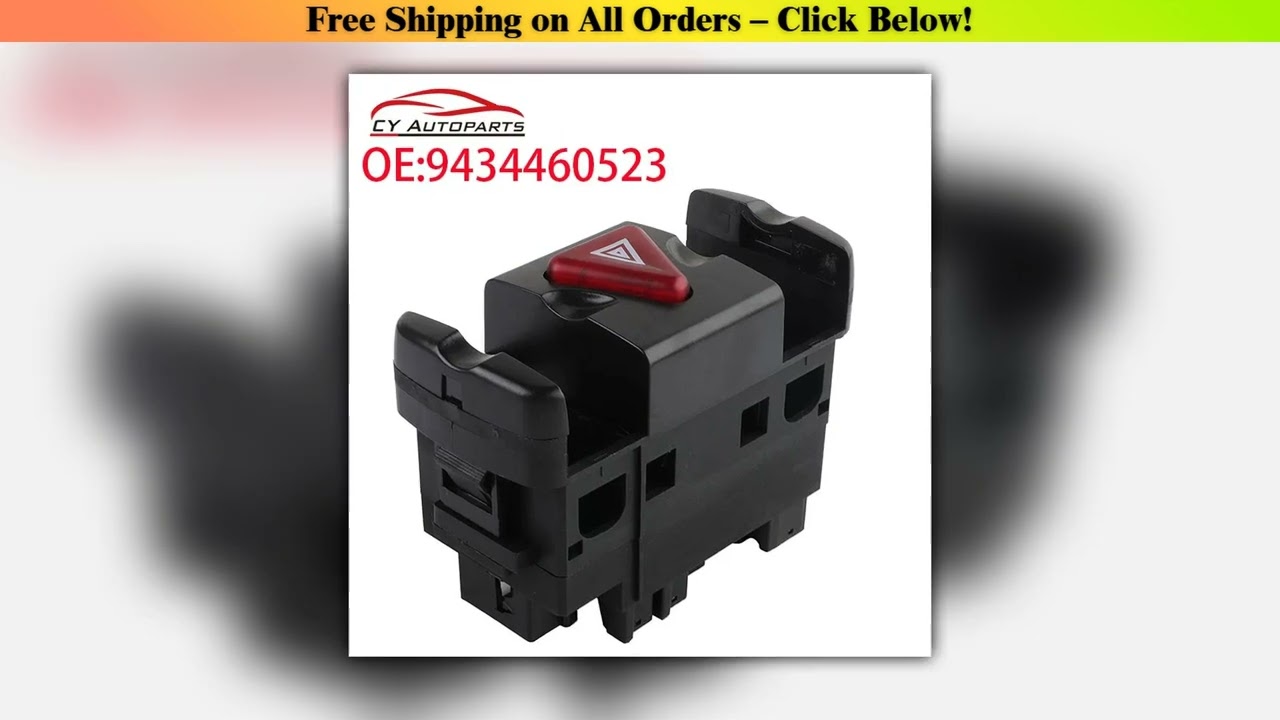 New Car Hazard Warning Light Switch Button For Mercedes-Benz Actros Trunk Car Parts Accessories