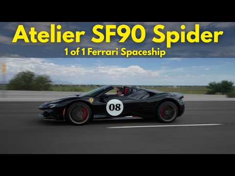 Atelier Customized Ferrari SF90 Spider in Nero Galaxy - YouTube