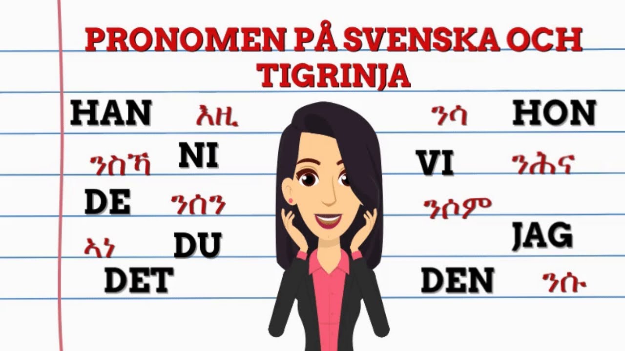 Pronomen P Svenska Och Tigrinja YouTube Pronomen P Svenska Och Tigrinja YouTube