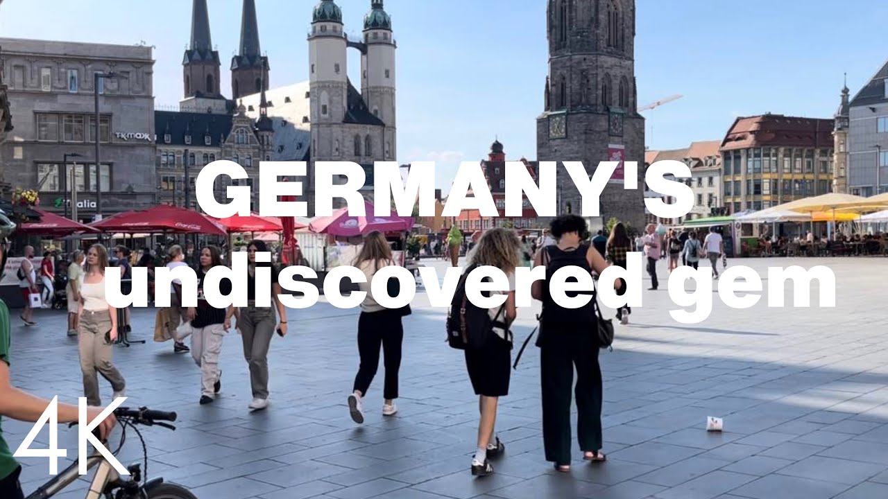 Halle (Saale) 🇩🇪 An unforgettable city walk 4K #walking #walks #4kwalk #germany #germany #citywalk