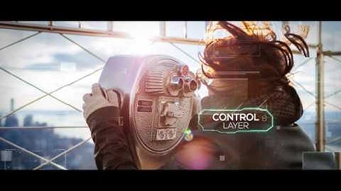 Futuristic Parallax Slideshow Opener