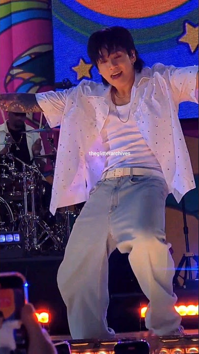 put that tongue AWAY!'?'!:? 071423 bts jungkook's dynamite for good morning america in nyc #btsarmy