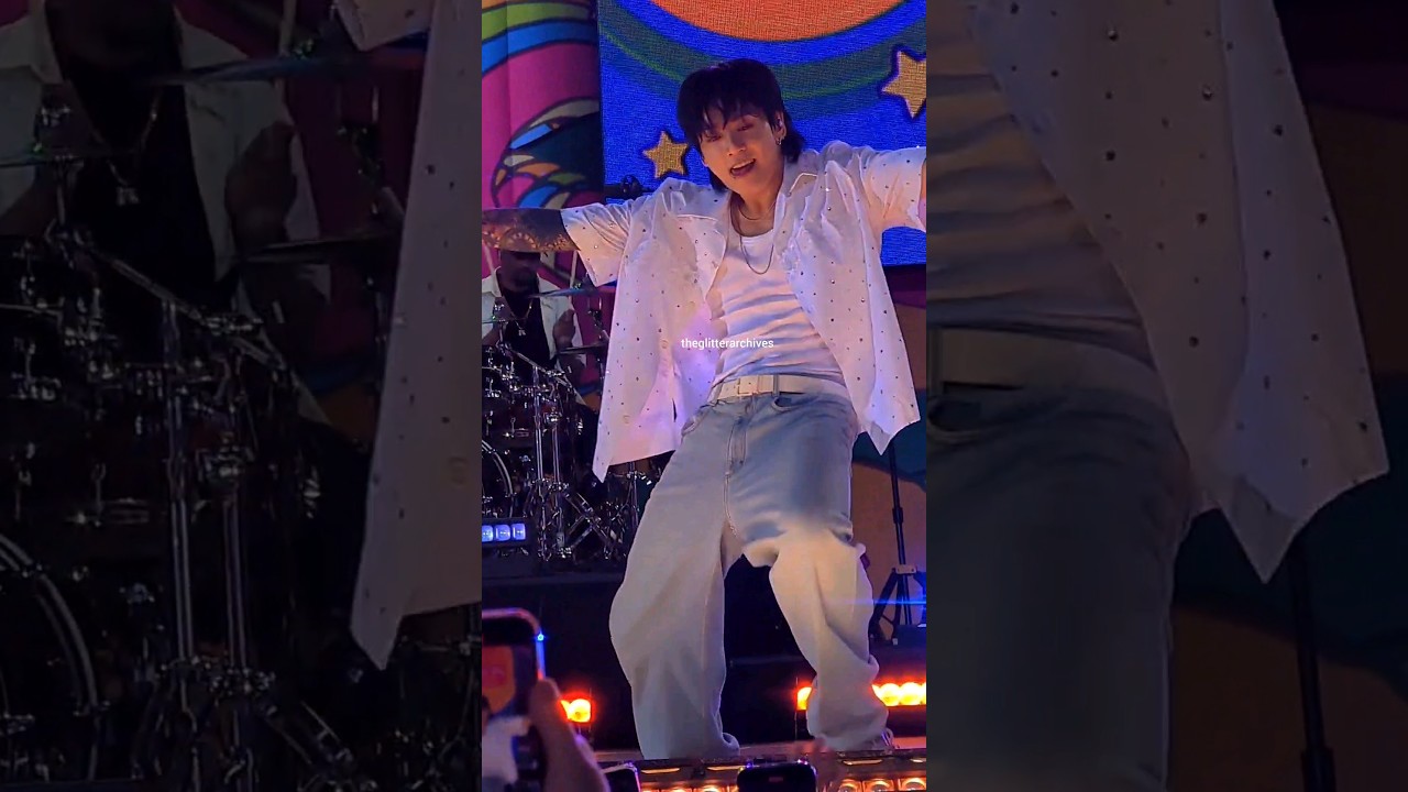 put that tongue AWAY!'?'!:? 071423 bts jungkook's dynamite for good morning america in nyc 