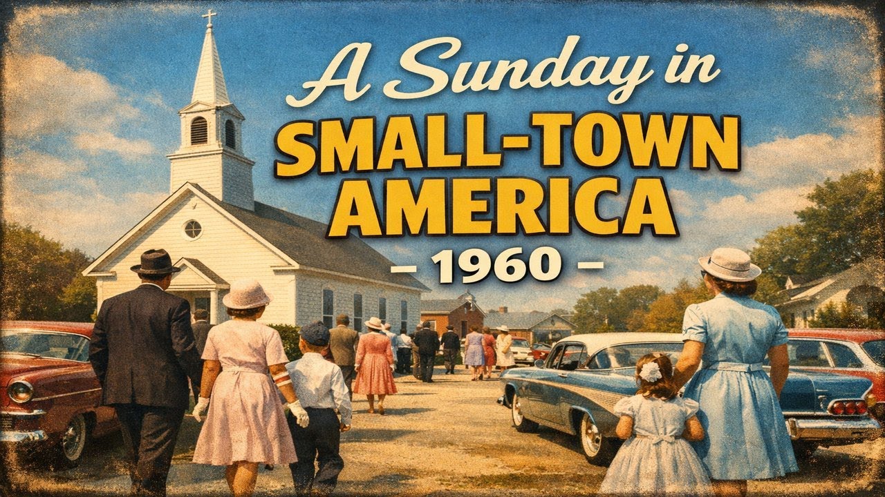 A Typical Sunday in a Small Town America 1960: Nostalgic Daily Life & Forgotten Traditions