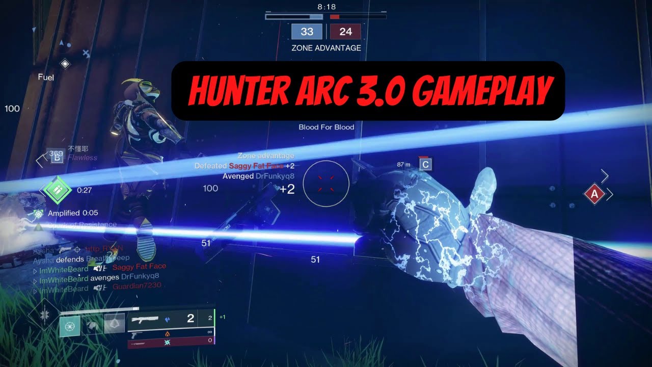 Hunter Arc 3.0 Gameplay - Destiny 2