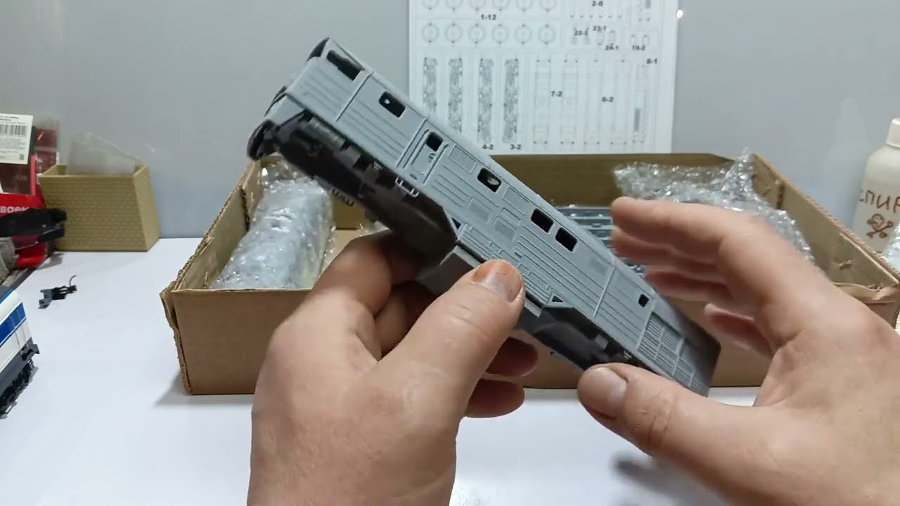 Обзор набора для самостоятельной сборки 2тэ116 Модель экспресс.Кит Гусева.