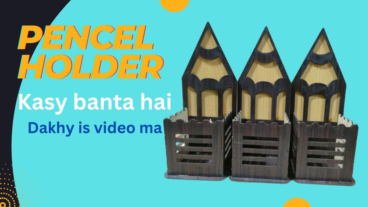 How to Make a Modern Pencil Holder decorative wooden pen holder