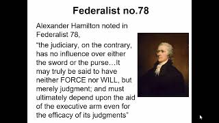 Marbury v Madison 1803 and Judicial Review