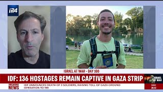 Ruby Chen speaks to i24NEWS on day 108 of his son in Hamas captivity