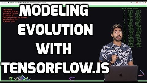 Modeling Evolution with Tensorflow.js