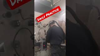 Daily Practice #artisan #disabled #craftsman #woodturning #diy #doityourself