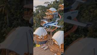 Flying Car Lands on a Luxury Hotel Roof! 🚗✈️ Hotel Check-In by Flying Car? 😱Next-Level Travel #funny