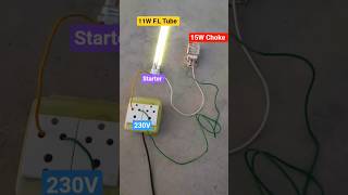 11W #tube #light #wiring #install with 15W/230V Choke #startup #test #electrical