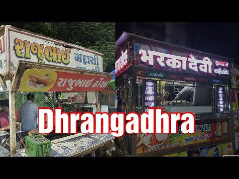 Dhrangadhra street food Vlog | રાજુભાઇ ઢોસાવાળા and bharkadevi ice cream
