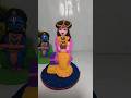 DIY how to radha rani idol making with  clay 🌸 Radha Rani making🙏jay shree krishna #shorts #short