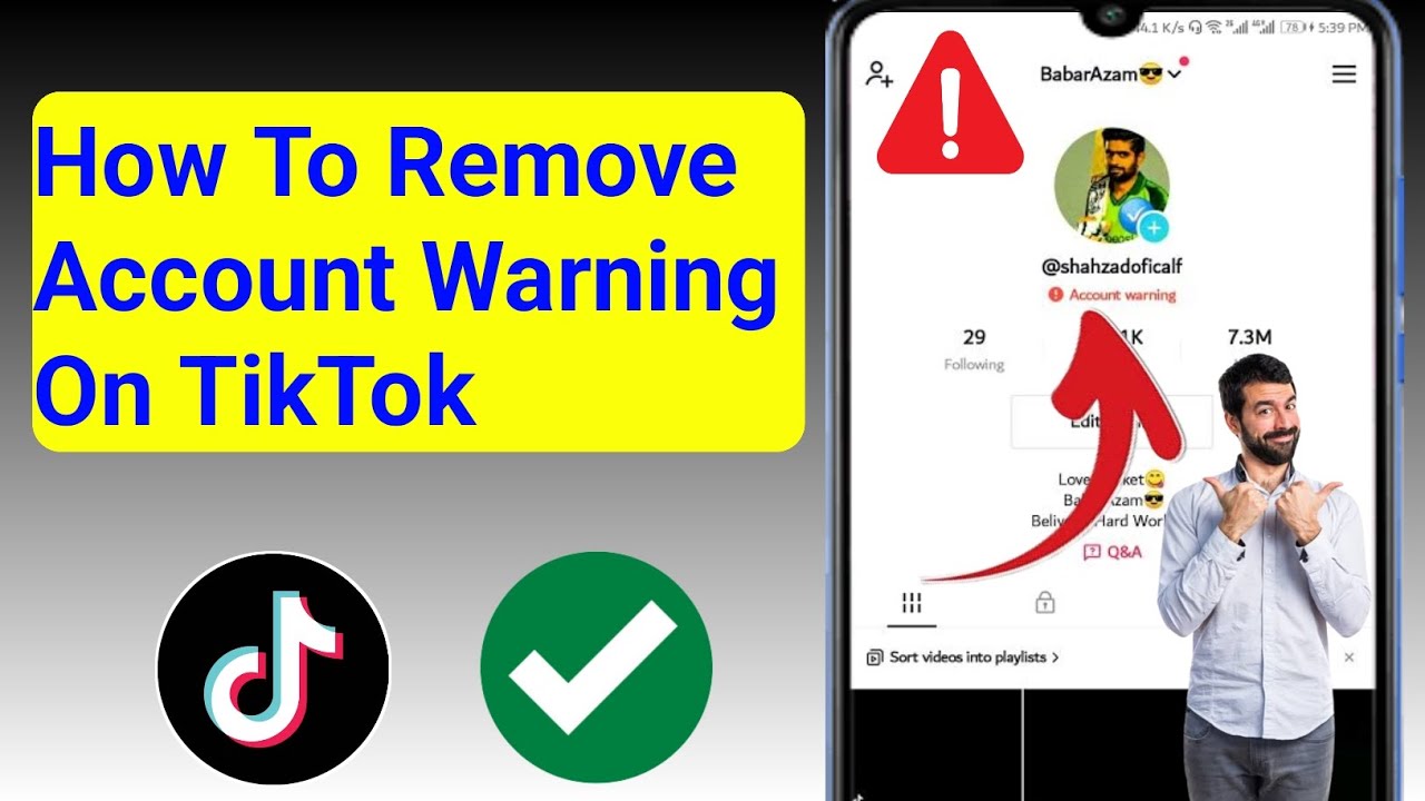 How to Remove Account Warning Problem on TikTok 2024 | Remove TikTok ...