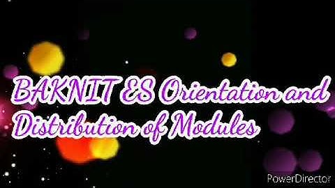 Parents Orientation and Simulation on the Distribution of Modules💜🔔