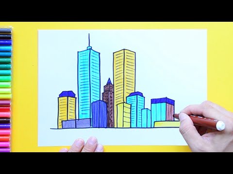 How to draw a City Skyline (New York)