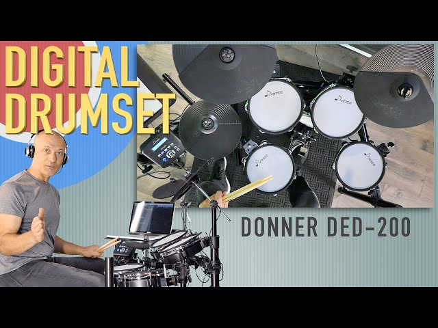 Digital Drumset - Donner DED-200 - Overview - YouTube