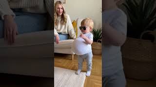 Baby Walks By Stuffing His Shirt And Says Hes The Dad