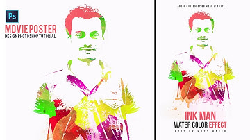 Photoshop Tutorial - How to Create a Paint Splatter Portrait